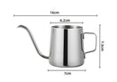 GobekUsa Glass Coffee Maker Pot Barista Kettle Stainless Steel Strainer Pitcher