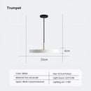 GobekUsa LED Study Disc Pendant Light for Bedroom Living Room Office Decor