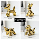 GobekUsa Golden Monkey Dog Rabbit Ceramic Balloon Animals Desk Ornament