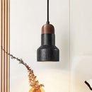GobekUsa Black Stone LED Hanging Pendant Light for Modern Home Decor