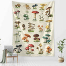 GobekUsa Cactus & Mushroom Girl Tapestry - Hippie Boho Psychedelic Wall Art Decor