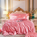 GobekUsa King Size Silk-Blend Duvet Cover Set with Pillowcases