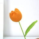 GobekUsa Handmade Knitted Crochet Tulips for Home Decor - Set of 1