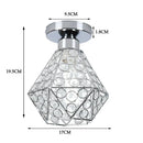 GobekUsa Glass Crystal LED Ceiling Chandelier for Home Decor
