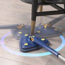 GobekUsa 360 Rotating Telescopic Triangle Floor Mop & Window Squeegee