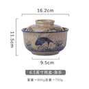 GobekUsa Japanese Style Ramen Bowl with Lid | Ceramic Noodle Bowl for Soup, Rice, Porridge