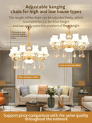 GobekUsa Crystal LED Pendant: Elegant Modern European Living Room Lighting