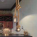 Handwoven Hemp Rope Vintage Pendant Light, E27