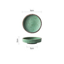 GobekUsa Ceramic Sauce Dishes Set - Round Seasoning & Snack Plates