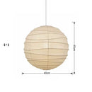 GobekUsa Japanese Wabi Sabi Pendant Light LED E27 Noguchi Akari Rice Paper Ceiling Hanging