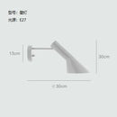 GobekUsa Arne Jacobsen Corner Floor Lamp Black White LED Modern Living Room Decor