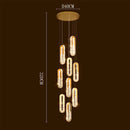 GobekUsa Crystal Chandelier Dining Room Pendant Lights Ceiling Lamps Luxe Indoor Lighting