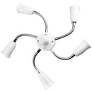 GobekUsa 6-in-1 E26 E27 Light Splitter Socket Adapter for LED Bulbs