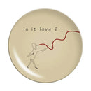GobekUsa Korean Style Round Bamboo Fiber Dining Plate for Desserts, Fruits, and Cakes