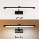 GobekUsa LED Vanity Wall Lamp 40/55cm Black Sconce for Bathroom Mirror & Bedroom