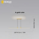 GobekUsa Adjustable LED Pendant Light in Black/Gold for Office Dining Living Room