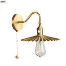 GobekUsa Adjustable Copper Wall Sconce Edison Lamp LED - Modern Bedroom Bathroom Light