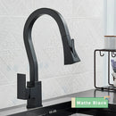 GobekUsa Black Gold Kitchen Faucet with Flexible Pull Down Sprayer