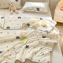 GobekUsa Kids' Summer Quilt: High-End Knitted Fabric, Super Soft & Breathable Comforter