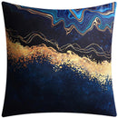 GobekUsa Blue Floral Cushion Cover 45x45cm for Modern Home Decor & Office Sofa