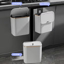 GobekUsa Kitchen Trash Can Wall Mounted Hanging Bin with Lid