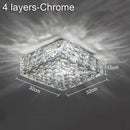 GobekUsa Crystal Ceiling Lamp: Modern Minimalist Indoor LED Lighting for Living Room, Dining & Bedroom