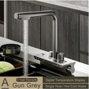 GobekUsa Digital Display Pull Out Kitchen Faucet