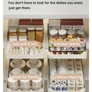 GobekUsa Kitchen Organizer Rack for Cabinets Storage and Tableware - Slide Dish Rack
