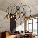 GobekUsa Industrial Pendant Lamp for Living Room Dining Bar Cafe Loft Retro Chandelier