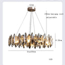 GobekUsa Crystal LED Chandelier: Modern Luxury Indoor Hanging Lamp, Living Room Decor