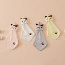 GobekUsa Cartoon Cat Hand Towel: Thick Coral Velvet Towel for Kitchen & Bathroom