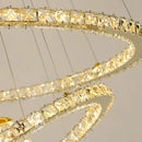 GobekUsa Crystal Chandelier Stair Pendant Lamp Living Room Interior Lighting