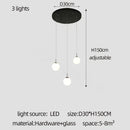 GobekUsa Cream Glass Ball Chandelier for Duplex Villa Penthouse, Restaurant and Staircase