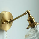 GobekUsa Clear Glass LED Wall Sconce Rotate Up Down, Perfect for Dining Room, Bathroom