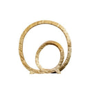 GobekUsa Golden Circle Hollowed-out Ornaments: Home Decor Figurines