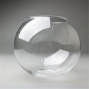 GobekUsa Hand Blown Clear Glass Globe Lamp Shade with 2 Ends Opening, D18cm Glass Cover Ball Lampshade