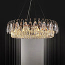 GobekUsa Crystal Chandelier: Elegant Living Room & Bedroom Pendant Light