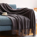 GobekUsa Knitted Pineapple Grid Throw Blanket - Nordic Sofa Blanket for Home Decor