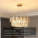 GobekUsa Gold Crystal Chandelier: Luxury Lighting for Dining Living Bedroom Kitchen Island