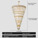 GobekUsa Crystal Chandelier: Modern Light Luxury for Living Room, Dining Room, and Bedroom