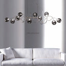 GobekUsa LED Glass Pendant Chandelier for Living Room Dining Bedroom Cafe