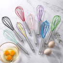 GobekUsa 8-Inch Stainless Steel Silicone Whisk Mixer for Baking & Cooking