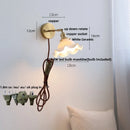 GobekUsa Ceramic LED Wall Lights with Pull Chain Switch for Bathroom Mirror