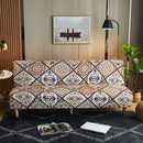 GobekUsa Bohemian Mandala Futon Sofa Cover - No Armrest Couch Slipcover