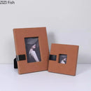 GobekUsa Leather Photo Frame | Modern Design Picture Frame Bedside Table & Desk Décor