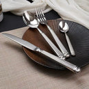 GobekUsa Golden Stainless Steel Flatware Set, 4Pcs Fork Knife Spoon Cutlery Kit.
