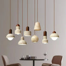 GobekUsa Elegant Wabi Sabi Travertine Pendant Lamp for Dining Desk & Kitchen Island