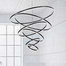 GobekUsa Circle Ring Art Chandelier for Duplex Villa Staircase Hall Living Room