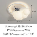 GobekUsa Kids Cloud Airplane Ceiling Light: Modern LED Bedroom Chandelier for Boys and Girls