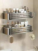 GobekUsa Corner Shelf Organizer - Bathroom & Kitchen Storage Solution